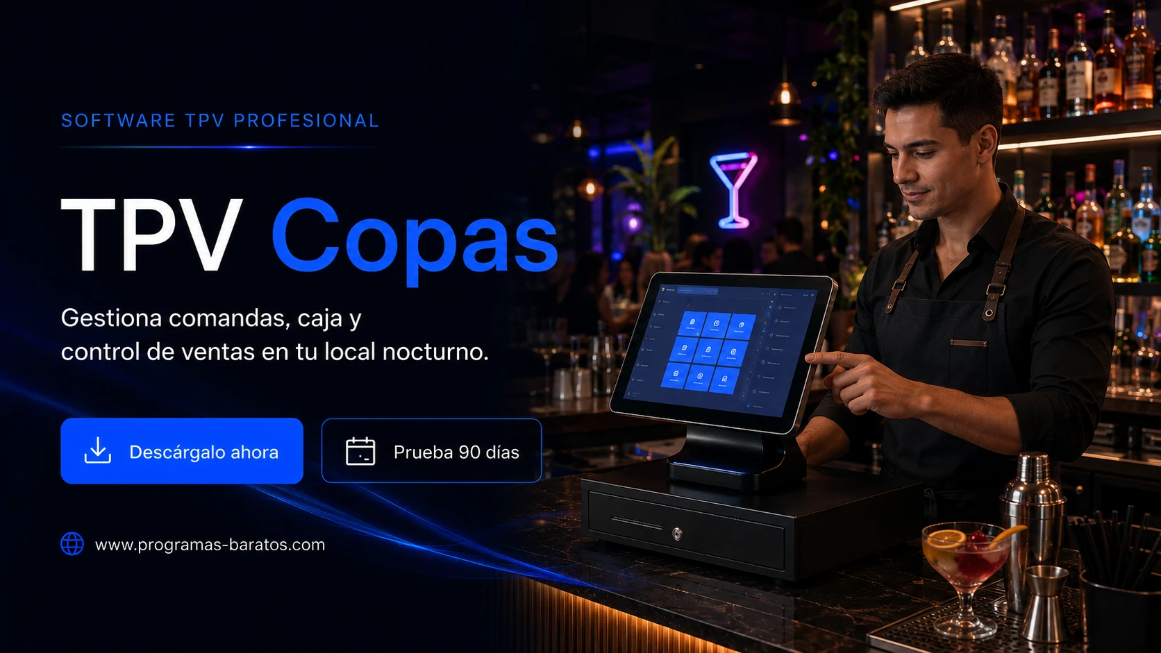 TPV para Copas y Discotecas - descarga y prueba del programa