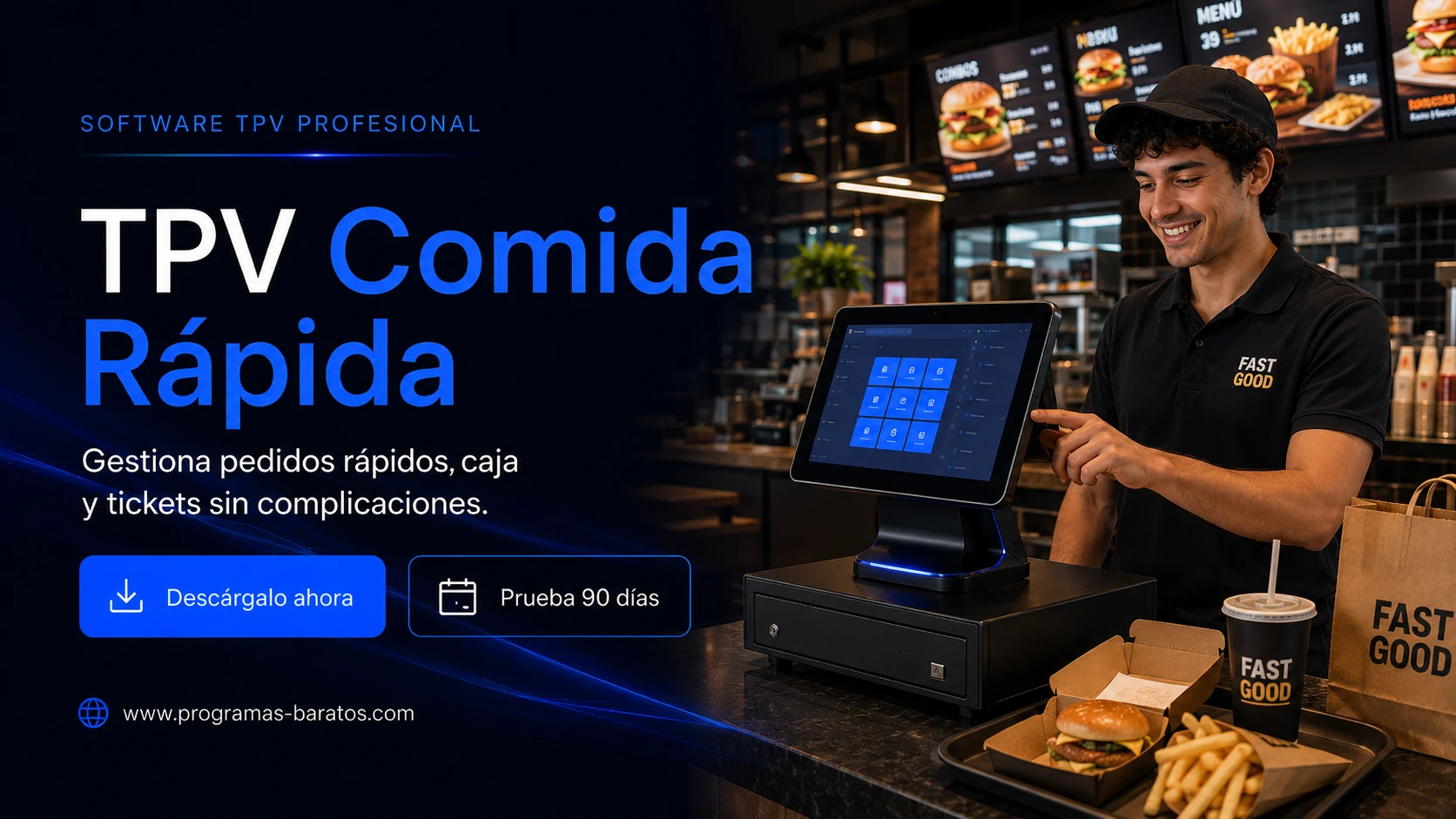 TPV para Fast Food - descarga y prueba del programa