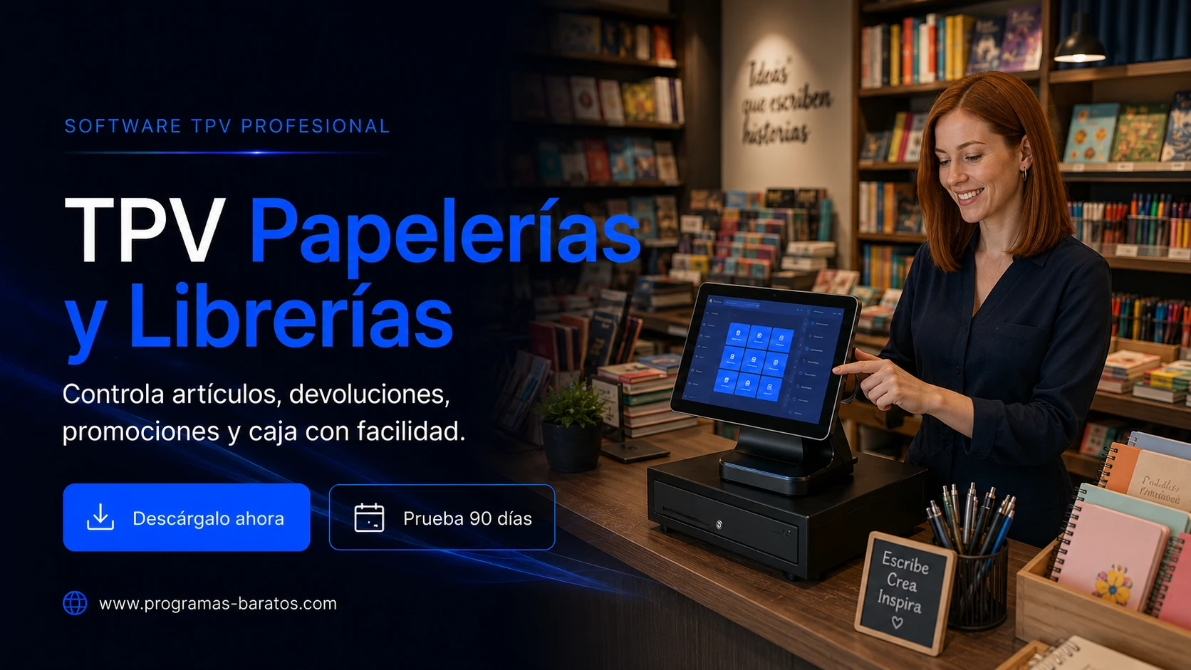 TPV para Papelerías y Librerías - descarga y prueba del programa