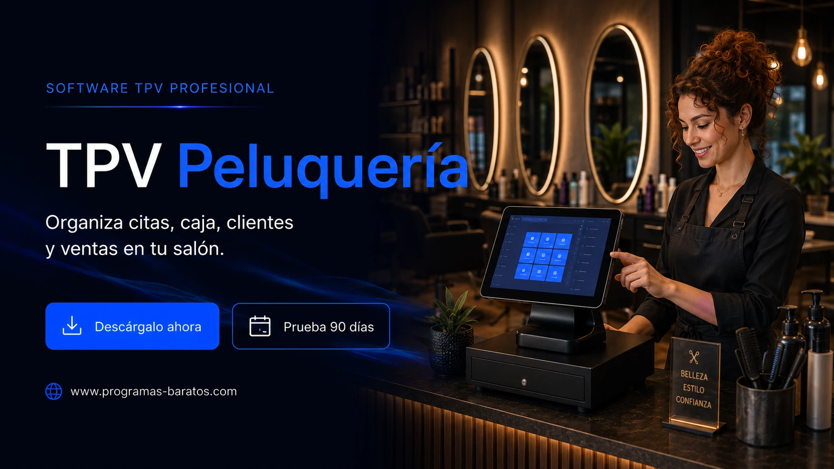 TPV para Peluquerías - descarga y prueba del programa