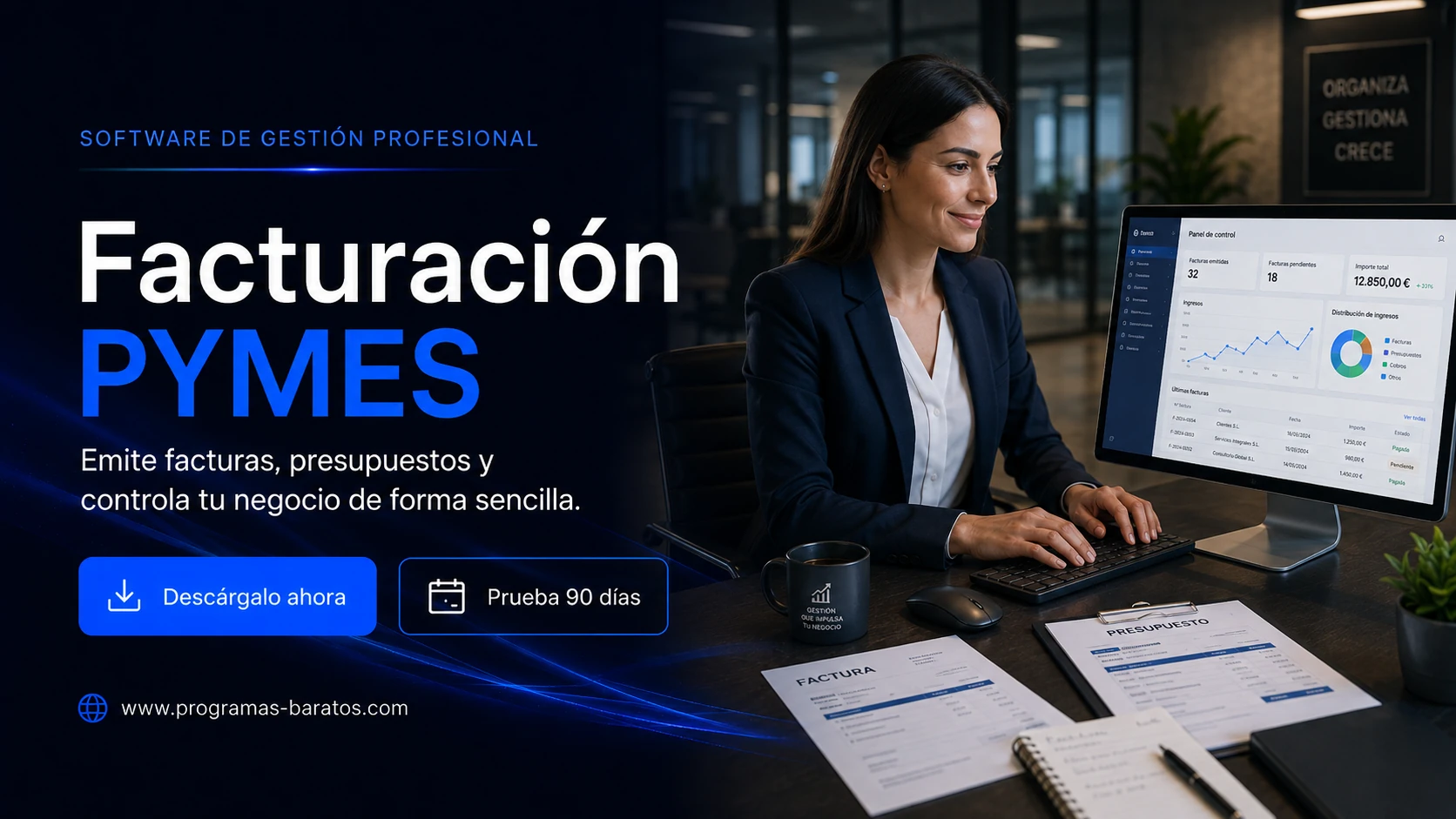 Facturación para PYMES y Autónomos - descarga y prueba del programa