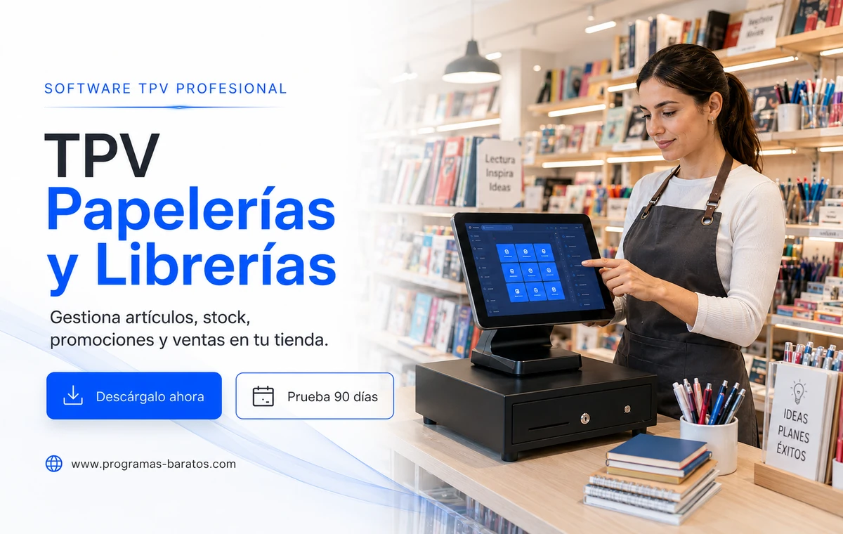 TPV para Papelerías y Librerías: software de gestión para papelería, librería y comercio escolar